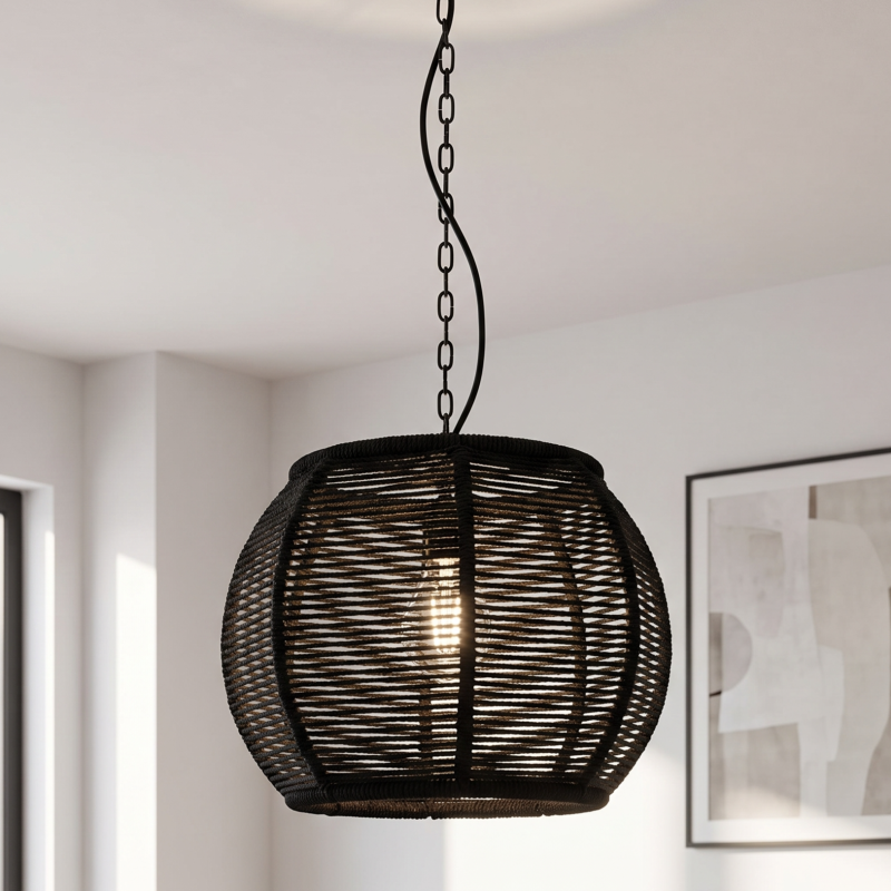 Industri fönsterlampa svart, Milca