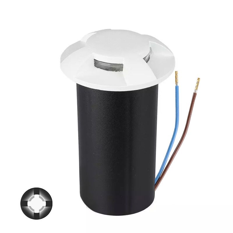 Modern decklight vit, Marcus, 1W, 6500K LED, IP67 Modern decklight vit, Marcus, 1W, 6500K LED, IP67