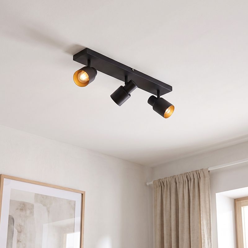 Aluminium spotlight tak svart, Eleno