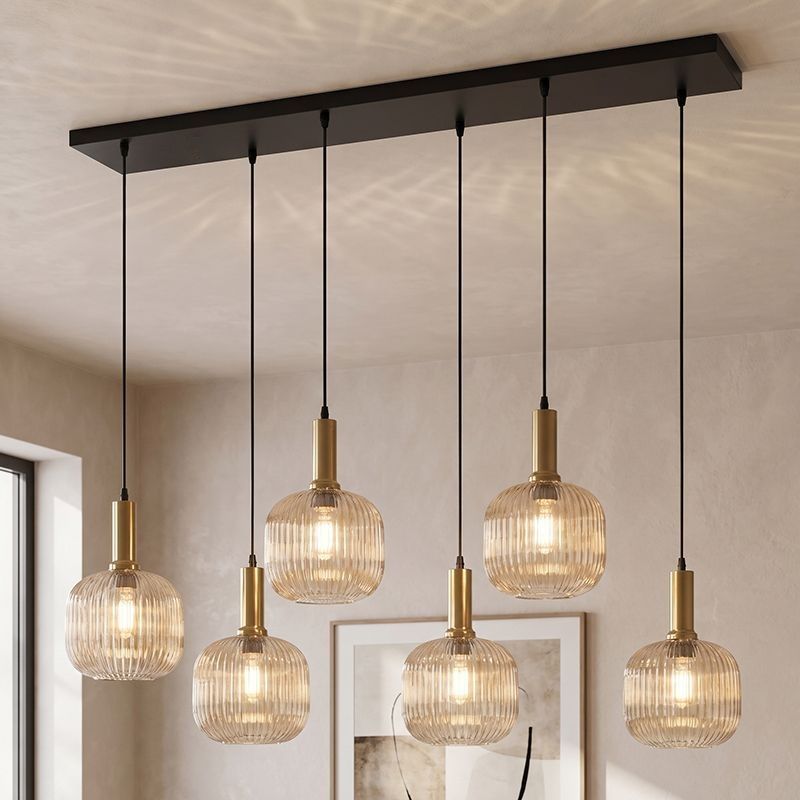 Design fönsterlampa bärnstensfärgad, Charlois