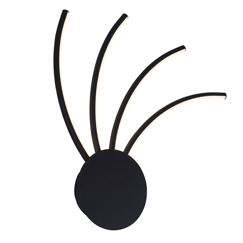 Modern vägglampa guld, Laurina, 11W, varm till kall vit justerbar LED