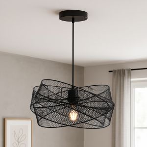 Industri fönsterlampa svart, Diny