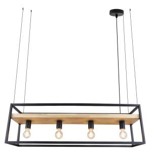 Industri fönsterlampa svart, Frama