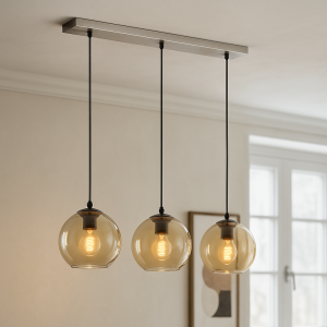 Design fönsterlampa bärnstensfärgad, Giada