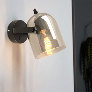 Design väggspotlight grå, Clyde