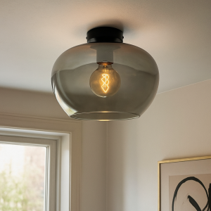 Design taklampa grå, Vidro
