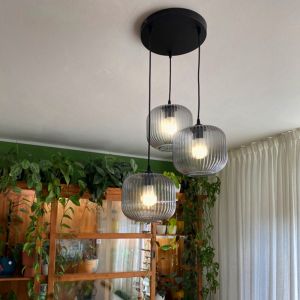 Retro fönsterlampa grå, Charlois