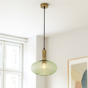 Retro fönsterlampa grön, Charlois