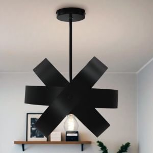Metall taklampa svart, Laury