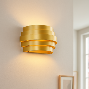 Modern up down vägglampa guld, Sonay