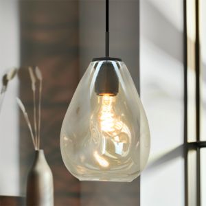 Design fönsterlampa bärnstensfärgad, Evito