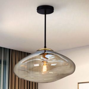 Design taklampa bärnstensfärgad, Evita