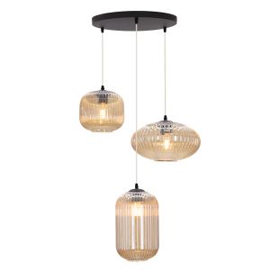 Retro fönsterlampa bärnstensfärgad, Charlois