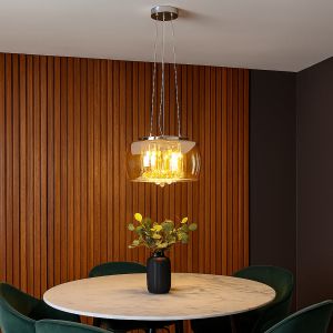 Design fönsterlampa bärnstensfärgad, Lorenzo
