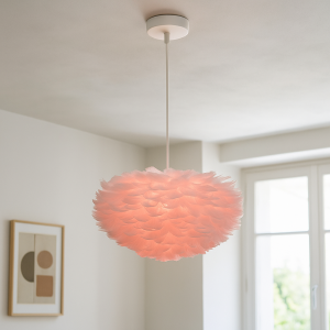 Tyg fönsterlampa rosa, Suzie