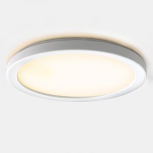 Plast taklampa badrum vit, Shivani, 8W, 3000K LED, IP44