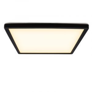 Plast plafond svart, Shona, 18W, 3000K LED, 3 stegs dimmer