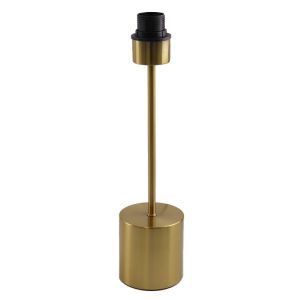 Aluminium bordslampa utan skärm mässing, Rika, med brytare