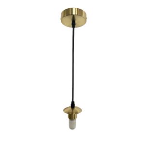 Metall fönsterlampa utan skärm guld, Aafje, IP44