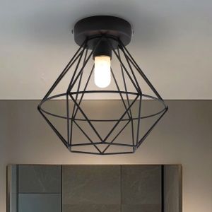 Industri taklampa badrum svart, Jochem, IP44