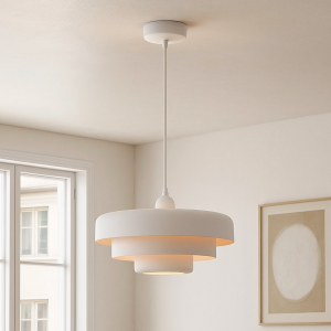 Modern fönsterlampa vit, Meredith