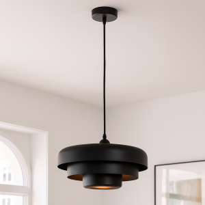 Modern fönsterlampa svart, Meredith