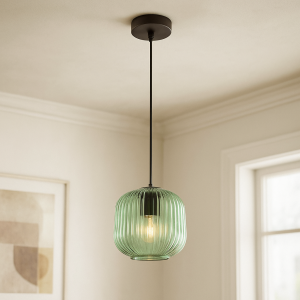 Design fönsterlampa grön, Charlois