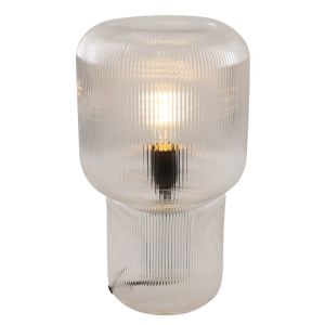 Design bordslampa transparent, Chelsea, med brytare