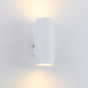 Modern up down vägglampa vit, Elena