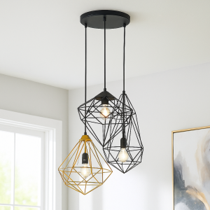 Industri fönsterlampa svart, Nida