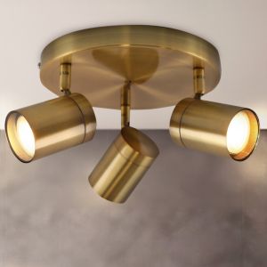 Modern taklampa badrum mässing, Ciara, IP44