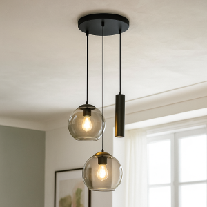 Modern fönsterlampa svart, Gianni