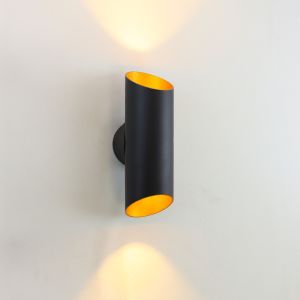 Modern vägglampa svart, Violet