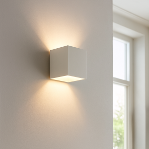Modern up down vägglampa vit, Dalila