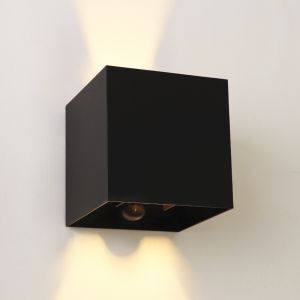 Up down vägglampa med rörelsesensor, Dion, 6W, 2700K LED, IP65