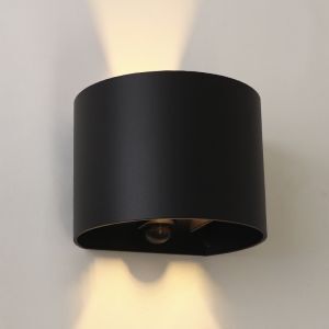 Up down vägglampa med rörelsesensor, Dion, 6W, 2700K LED, IP65