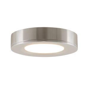 Runda köksskåpslampa, silver