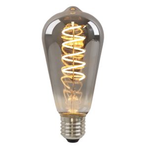 Dimbar Olucia E27 Edison lampa LED Tuelo, grå, 4W, 2200K