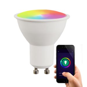 Olucia smart LED lampa GU10 Antonie, 5W, RGBW