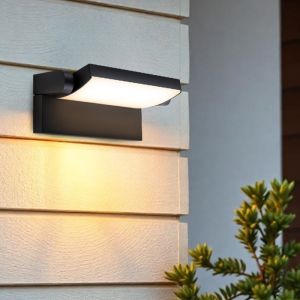 Modern utelampa svart, Alet, 12,5W, 3000K LED, IP54