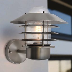 Rostfritt Stål utelampa silver, Felice, IP44