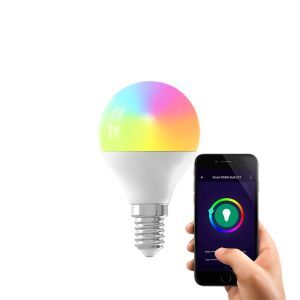Dimbar E14 smart kullampa, 5w, RGBW