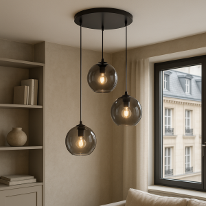 Design fönsterlampa grå, Giada