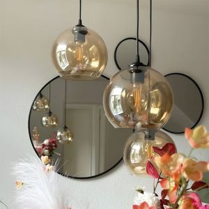 Design fönsterlampa bärnstensfärgad, Giada