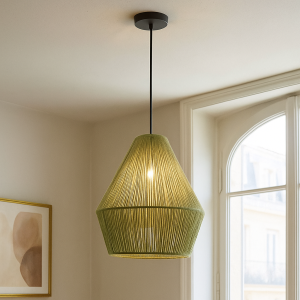 Rustik fönsterlampa grön, Holly