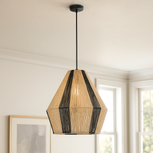 Rustik fönsterlampa brun, Holly