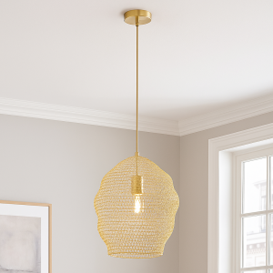 Design fönsterlampa guld, Sep