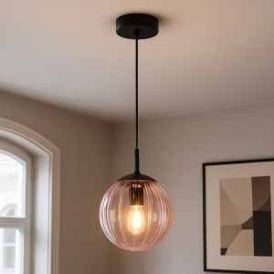 Retro fönsterlampa rosa, Rifka