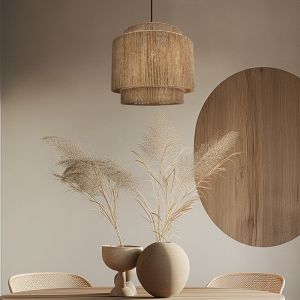 Rustik fönsterlampa brun, Sanny
