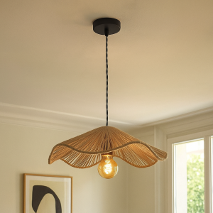Rustik fönsterlampa brun, Annelot